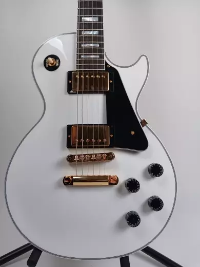 Store Special Product - Gibson Custom Shop - Les Paul Custom, Alpine White, Ebony Fingerboard