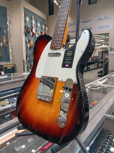 Store Special Product - Fender - American Vintage II 1963 Telecaster, Rosewood Fingerboard - 3-Colour Sunburst