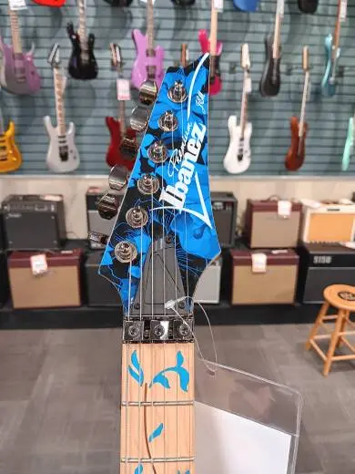 Ibanez - Steve Vai Signature JEM Premium Electric Guitar - Blue Floral 2