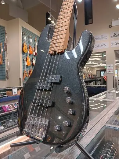 Charvel Guitars - Pro-Mod San Dimas Bass PJ V, Caramelized Maple Fingerboard - Metallic Black 2
