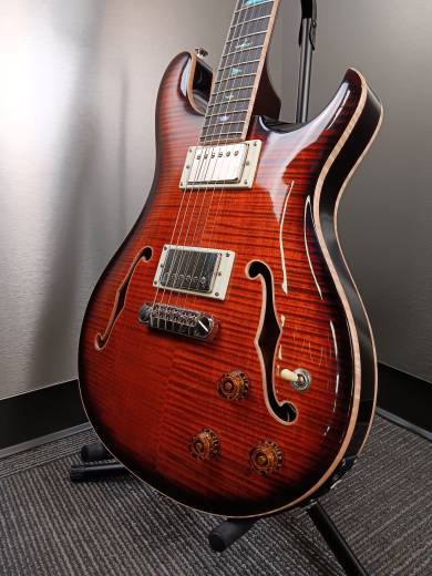 PRS Guitars - SE Hollowbody II Piezo with Case - Orange Tiger Smokeburst 2