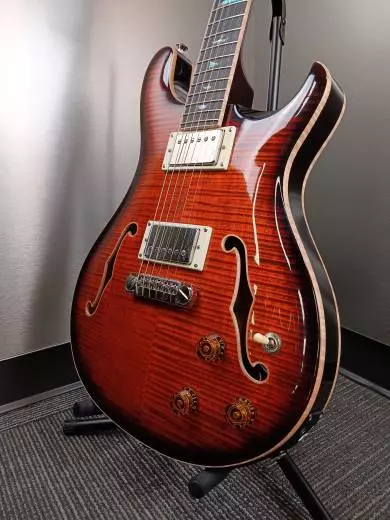 PRS Guitars - SE Hollowbody II Piezo with Case - Orange Tiger Smokeburst 2
