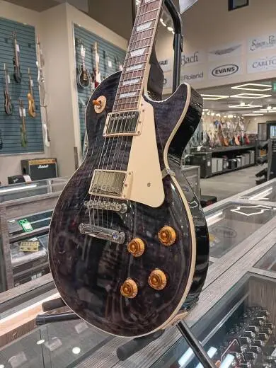 Gibson - Les Paul Standard 50s Electric Guitar with Hardshell Case - Translucent Ebony 2