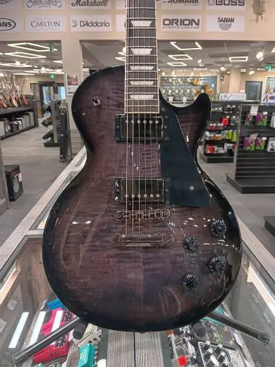 Gibson - Les Paul Studio Session Electric Guitar with Softshell Case - Translucent Ebony Burst 2