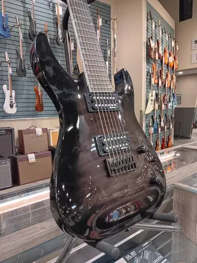 Jackson Guitars - JS Series Dinky Arch Top JS22Q-7 DKA HT, Amaranth Fingerboard - Transparent Black Burst 2