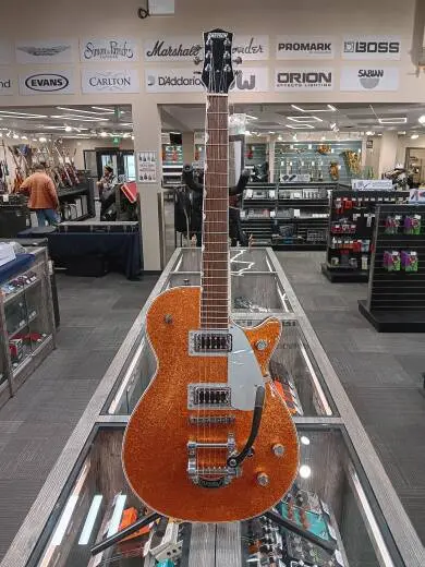 Gretsch Guitars - G5230T Electromatic Sparkle Jet FT Single-Cut with Bigsby, Laurel Fingerboard - Gold Sparkle