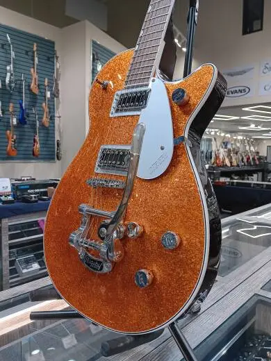 Gretsch Guitars - G5230T Electromatic Sparkle Jet FT Single-Cut with Bigsby, Laurel Fingerboard - Gold Sparkle 2