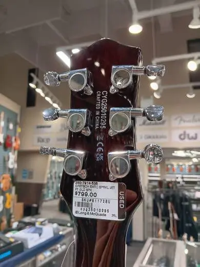 Gretsch Guitars - G5230T Electromatic Sparkle Jet FT Single-Cut with Bigsby, Laurel Fingerboard - Gold Sparkle 2