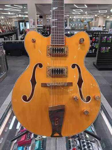 Gretsch Guitars - G5476G-12 Electromatic Classic Hollow Body Double-Cut 12-String with Gold Hardware FSR, Laurel Fingerboard - Amber Stain 2