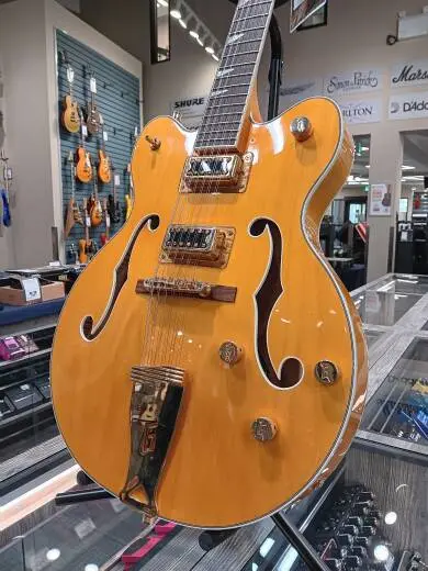 Gretsch Guitars - G5476G-12 Electromatic Classic Hollow Body Double-Cut 12-String with Gold Hardware FSR, Laurel Fingerboard - Amber Stain 2