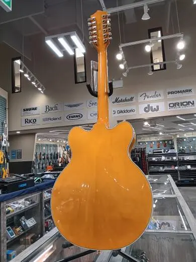 Gretsch Guitars - G5476G-12 Electromatic Classic Hollow Body Double-Cut 12-String with Gold Hardware FSR, Laurel Fingerboard - Amber Stain 2