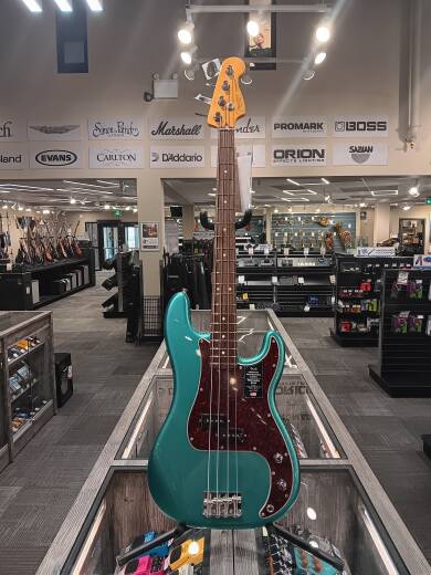 Store Special Product - Fender - American Professional Classic Precision Bass, Rosewood Fingerboard - Faded Sherwood Green Metallic
