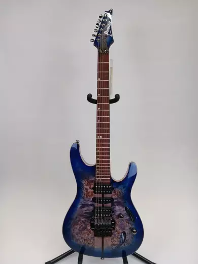 Ibanez - S Premium Electric Guitar - Cerulean Blue Burst