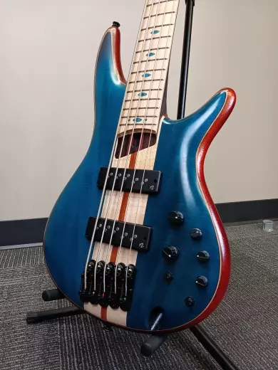 Store Special Product - Ibanez - SR Premium 5-String Electric Bass - Caribbean Green Low Gloss