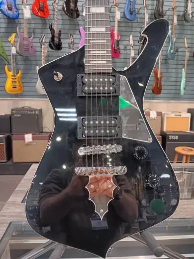 Ibanez - PSM10 Paul Stanley Signature MiKro Electric Guitar - Black 2