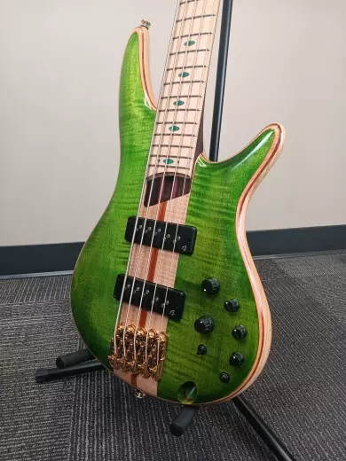 Ibanez - SR Premium 5-String Electric Bass - Emerald Green Low Gloss 2