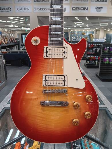 Store Special Product - Gibson - Les Paul Standard 50s Double Trouble Electric Guitar with Hardshell Case - Vintage Cherry Sunburst