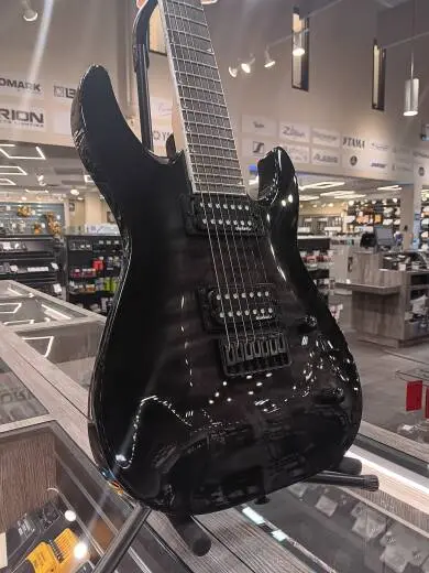 Jackson Guitars - JS Series Dinky Arch Top JS22Q-7 DKA HT, Amaranth Fingerboard - Transparent Black Burst 2