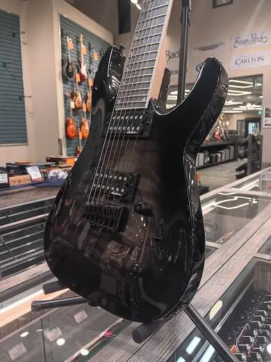 Jackson Guitars - JS Series Dinky Arch Top JS22Q-7 DKA HT, Amaranth Fingerboard - Transparent Black Burst 2