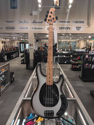 Store Special Product - Ernie Ball Music Man - StingRay4 Special 4 H Electric Bass with Case - Black Rock