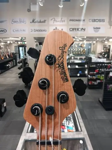 Ernie Ball Music Man - StingRay4 Special 4 H Electric Bass with Case - Black Rock 2