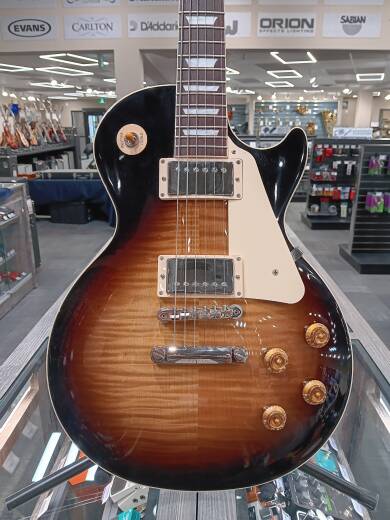 Store Special Product - Gibson - Les Paul Standard 50s Electric Guitar with Hardshell Case - Tobacco Burst