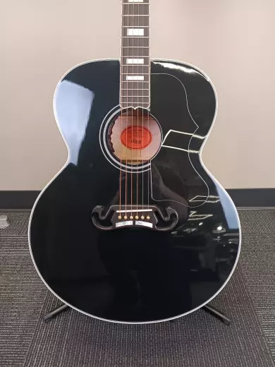 Gibson Custom Shop - SJ-200 Custom Acoustic/Electric Guitar - Ebony 2