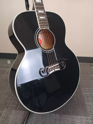 Gibson Custom Shop - SJ-200 Custom Acoustic/Electric Guitar - Ebony 2