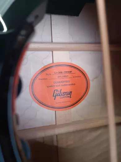 Gibson Custom Shop - SJ-200 Custom Acoustic/Electric Guitar - Ebony 2