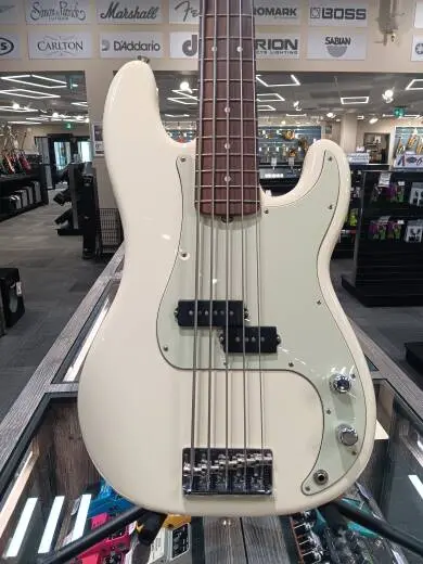 Fender - American Professional Precision Bass V Rosewood Fingerboard - Olympic White 2