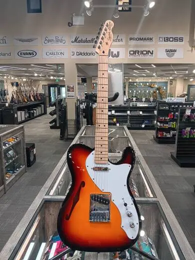 Squier - Affinity Series Telecaster Thinline, Maple Fingerboard - 3-Color Sunburst