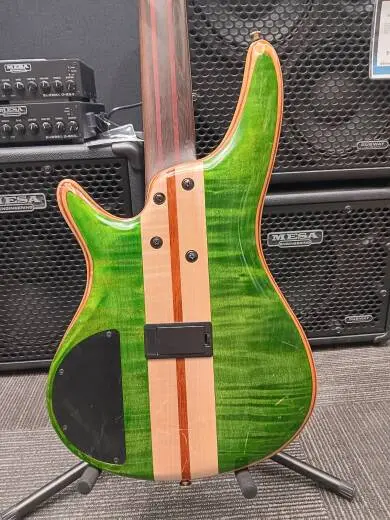 Ibanez - SR Premium 5-String Electric Bass w/Bag - Emerald Green Low Gloss 2