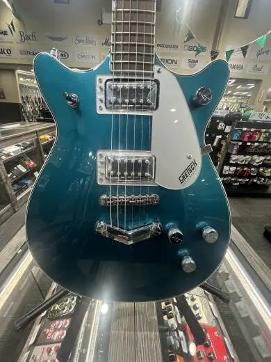 Gretsch Guitars - G5222 Electromatic Double Jet BT with V-Stoptail, Laurel Fingerboard - Ocean Turquoise 2