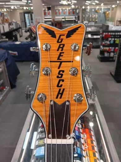 Gretsch Guitars - G6134TFM-NH Nigel Hendroff Signature Penguin, Ebony Fingerboard - Amber Flame 2