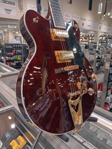 Store Special Product - Gretsch Guitars - Limited Edition Abbey Road Studiomatic Hollow Body Electric Guitar with Bigsby - Classic Walnut Stain