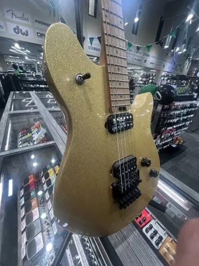 EVH Wolfgang WG Standard, Baked Maple Fingerboard - Gold Sparkle 2