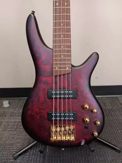 Ibanez - SR Standard 5-String Bass - Wine Red Frozen Matte 2