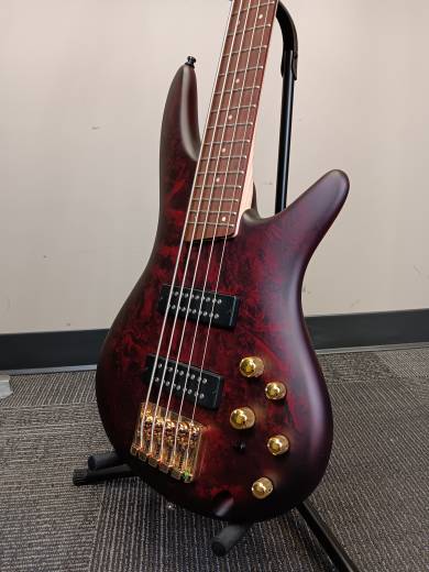 Ibanez - SR Standard 5-String Bass - Wine Red Frozen Matte 2