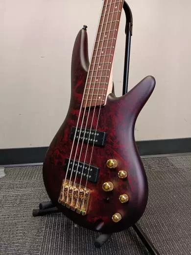 Ibanez - SR Standard 5-String Bass - Wine Red Frozen Matte 2