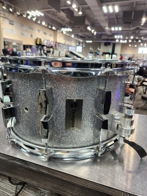 TEMPUS 14X8 SNARE SILVER SPARKLE