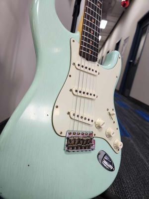 Fender Custom Shop - 60 STRAT J.R FADED AGED SURF GREEN 3