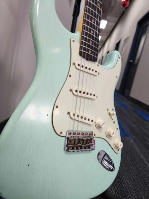 Fender Custom Shop - 60 STRAT J.R FADED AGED SURF GREEN 3