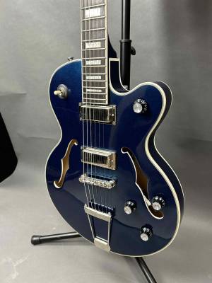 ギター Uptown Kat ES Sapphire Blue llic Epiphone Uptown Kat ES Sapphire Blue Metallic Semi-Hollow Guitar
