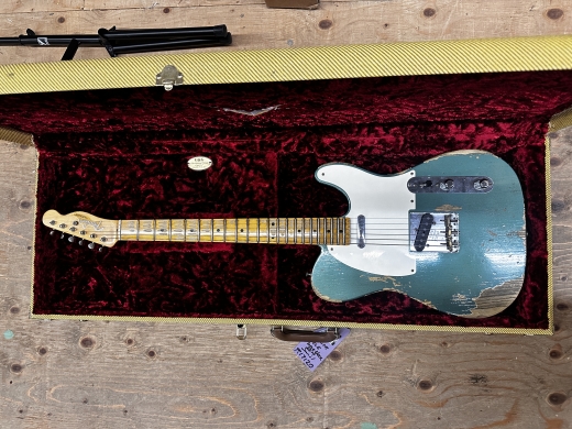 Fender Custom Shop 1965 Telecaster Custom Heavy Relic, Quartersawn Maple Neck, Aged Sherwood Green Metallic