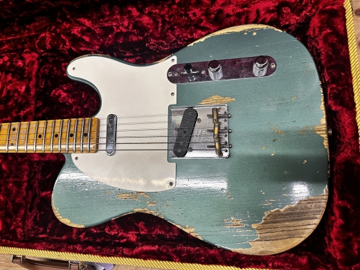 Fender Custom Shop 1965 Telecaster Custom Heavy Relic, Quartersawn Maple Neck, Aged Sherwood Green Metallic 2