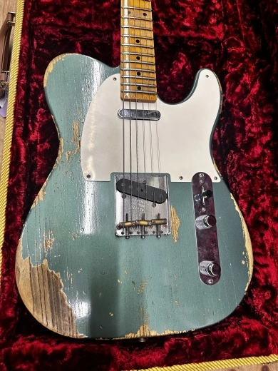 Fender Custom Shop 1965 Telecaster Custom Heavy Relic, Quartersawn Maple Neck, Aged Sherwood Green Metallic 2