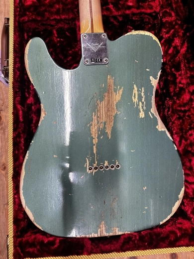 Fender Custom Shop 1965 Telecaster Custom Heavy Relic, Quartersawn Maple Neck, Aged Sherwood Green Metallic 5