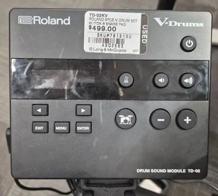 Roland 5PCE V-Drum Set W/PDX-8 Snare Pad 2