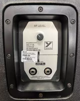YORKVILLE 1X15 300W BASS CABINET 2