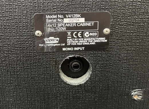 Gear Hunter | VOX 4X12 GUITAR CABINET (V412BK)